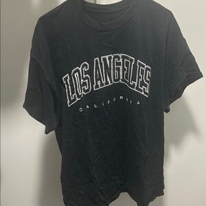Black Los Angeles Graphic T-Shirt Men’s (Large)
